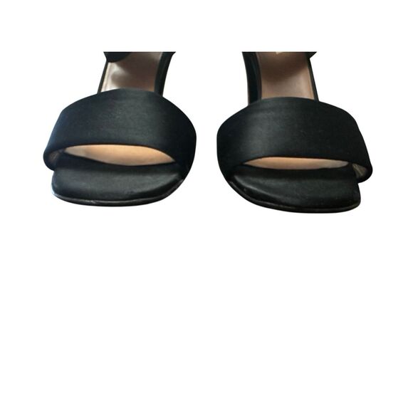 Prada Iconic Retro Satin Sandals Shoes Slingback Peep Open Toe Pumps Size 39 - Picture 9 of 16